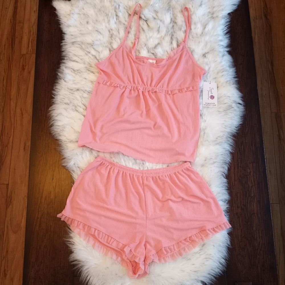 Womens Sexy Pajama Lounge Knit Sleep Chemise